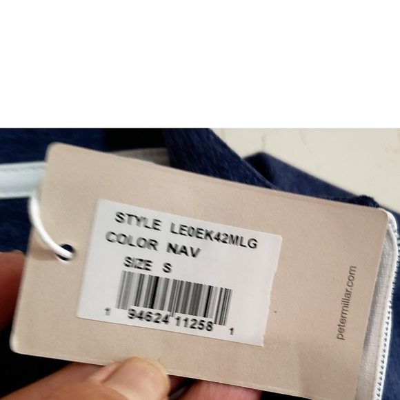 Peter Millar Top Navy em sanaRX  Womens Quarter Zip Athleisure Pullover New - Picture 9 of 12